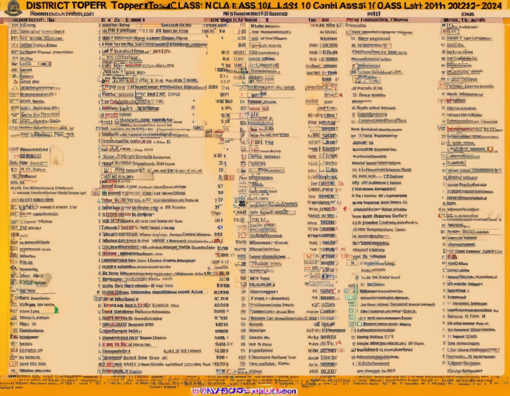 2024 District-wise Topper List for 10th Class - Social Parley